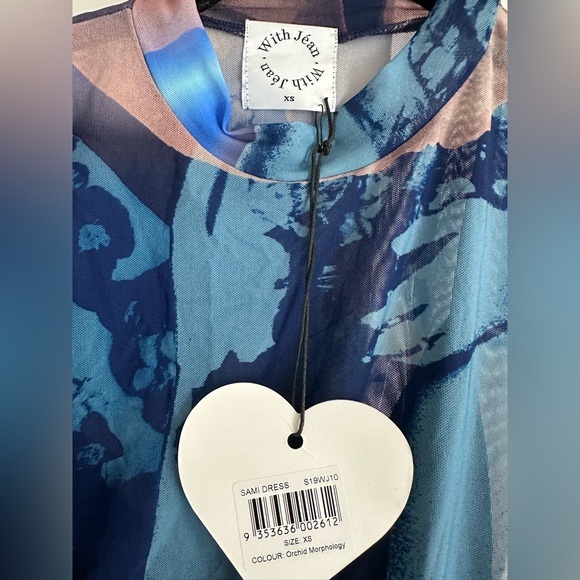 With Jean Sami Dress in Orchid Morphology print - Picture 6 of 6